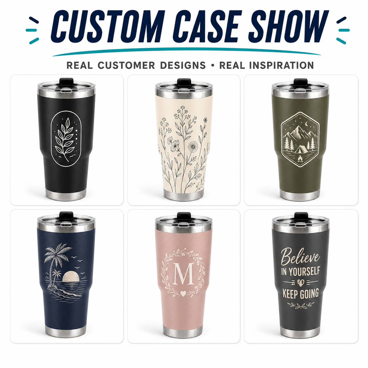30oz Custom Stainless Steel Car Tumbler