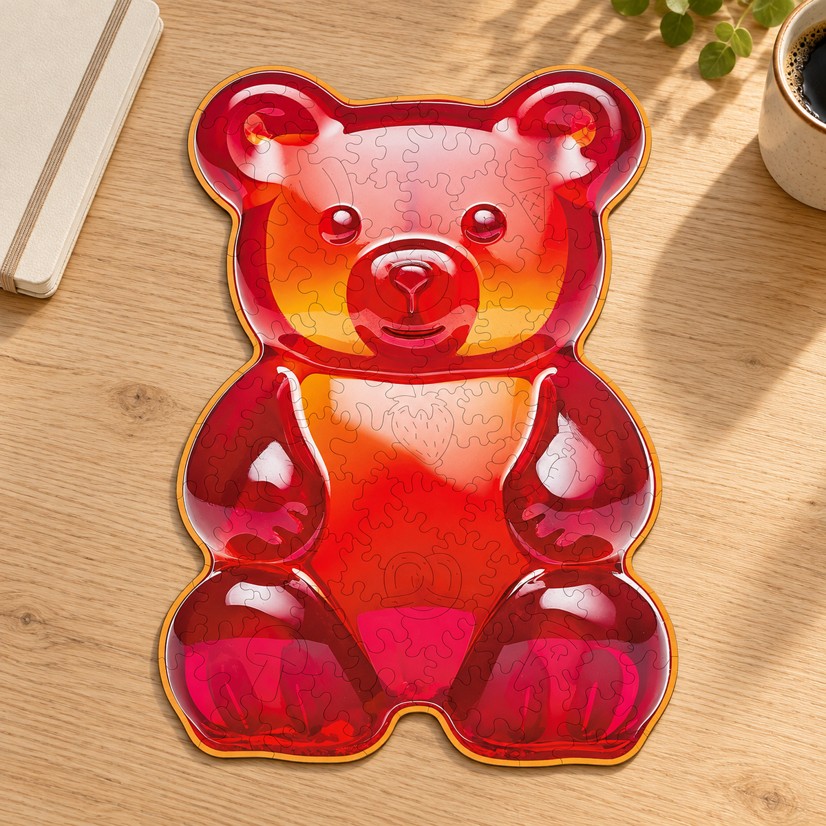 Sweet Candy Bear Wooden Jigsaw Puzzle