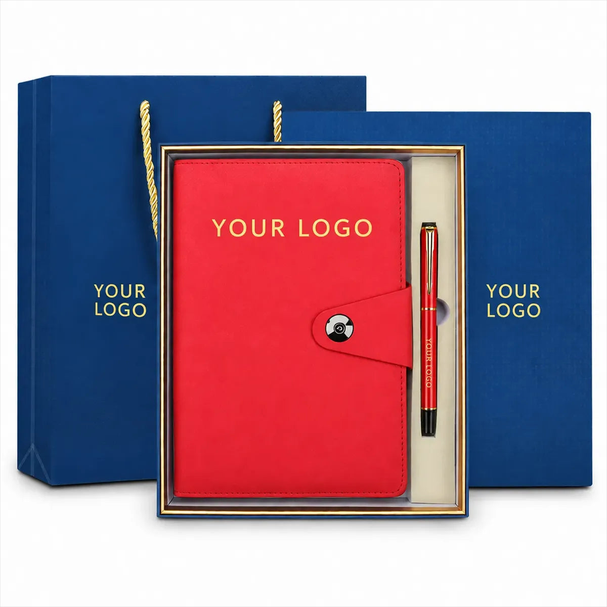 2-Piece Executive PU Notebook & Roller Pen Gift Set