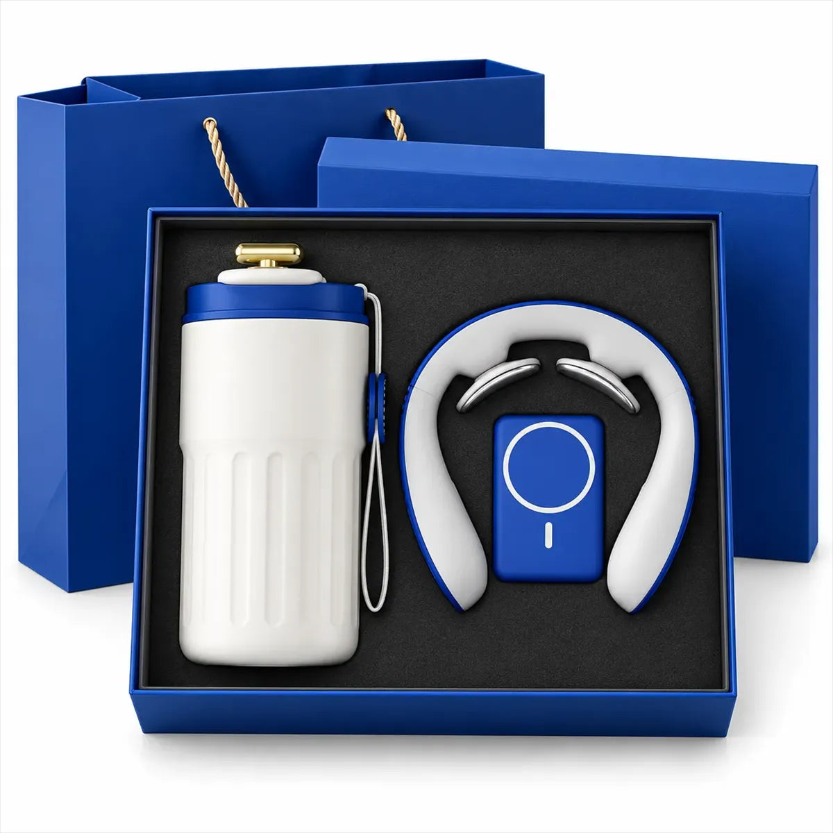 3-in-1 Custom Gift Set, Tumbler, Massager & Power Bank