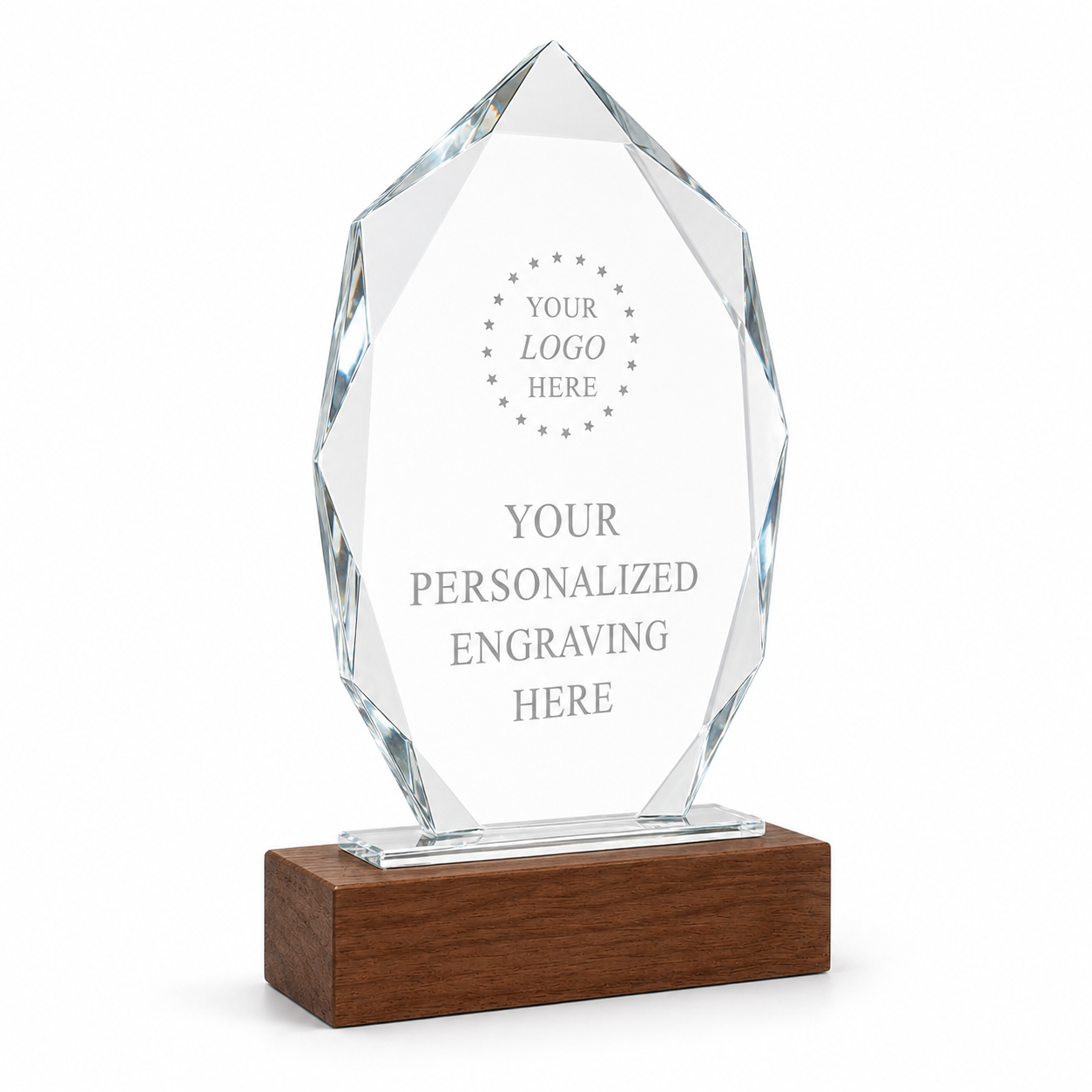 Custom Tree-shaped Crystal Trophy