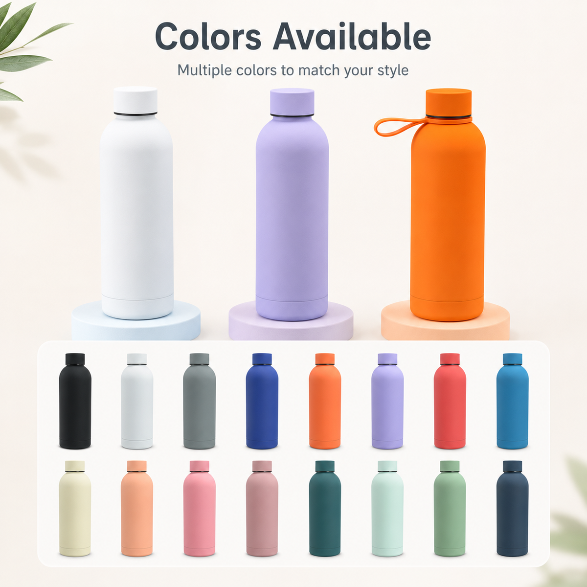 Custom 18Oz Stainless Steel Small Mouth Insulated Bottle