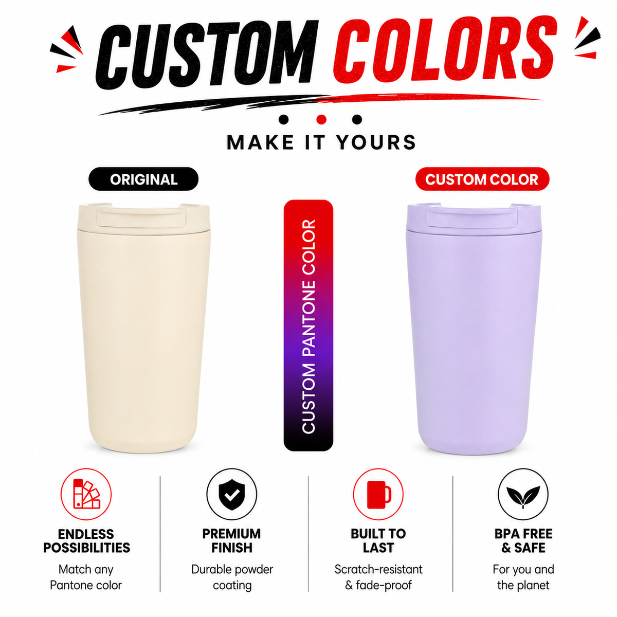 Custom Stainless Steel Coffee Tumbler 380ml