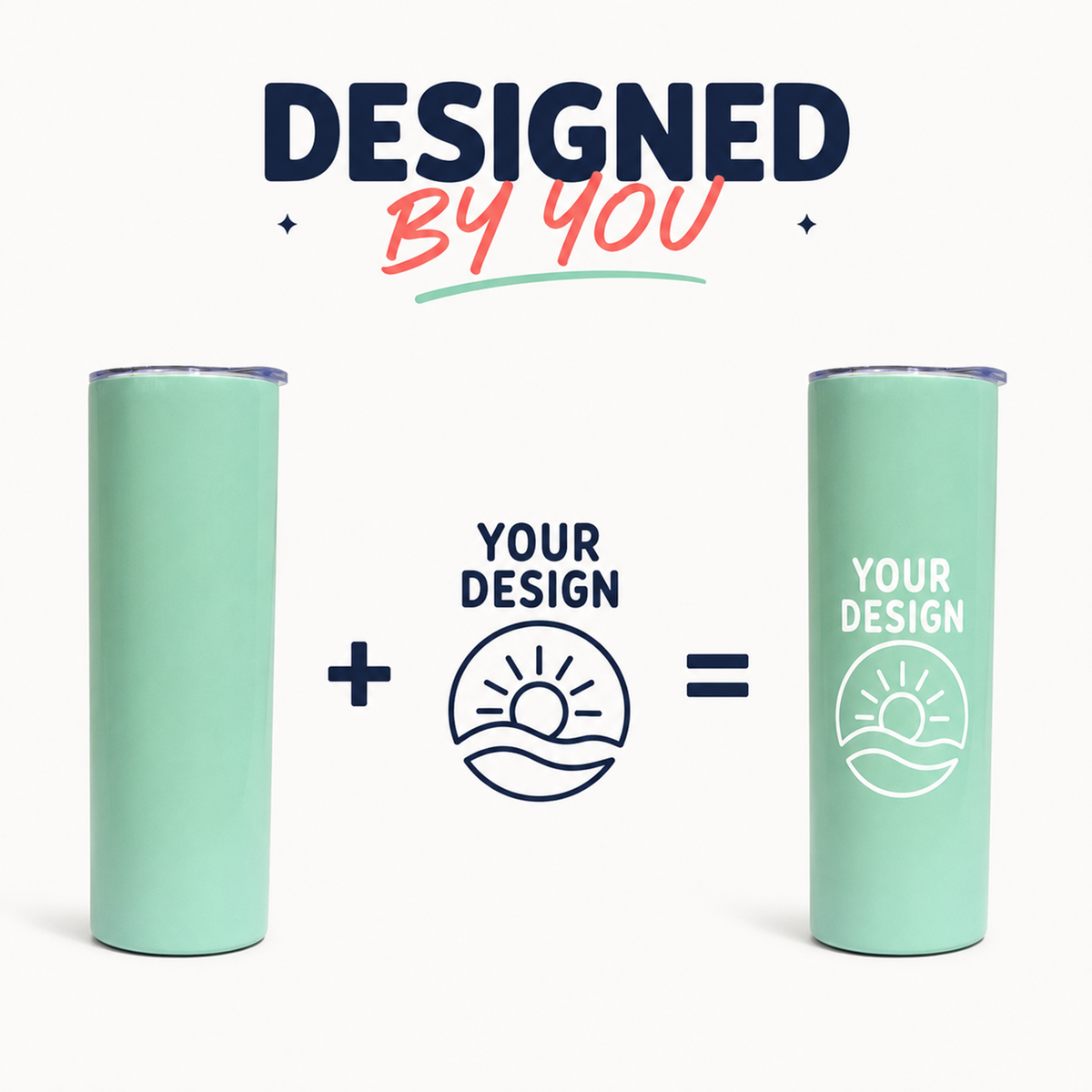 20Oz Custom Stainless Steel Straight Tumbler