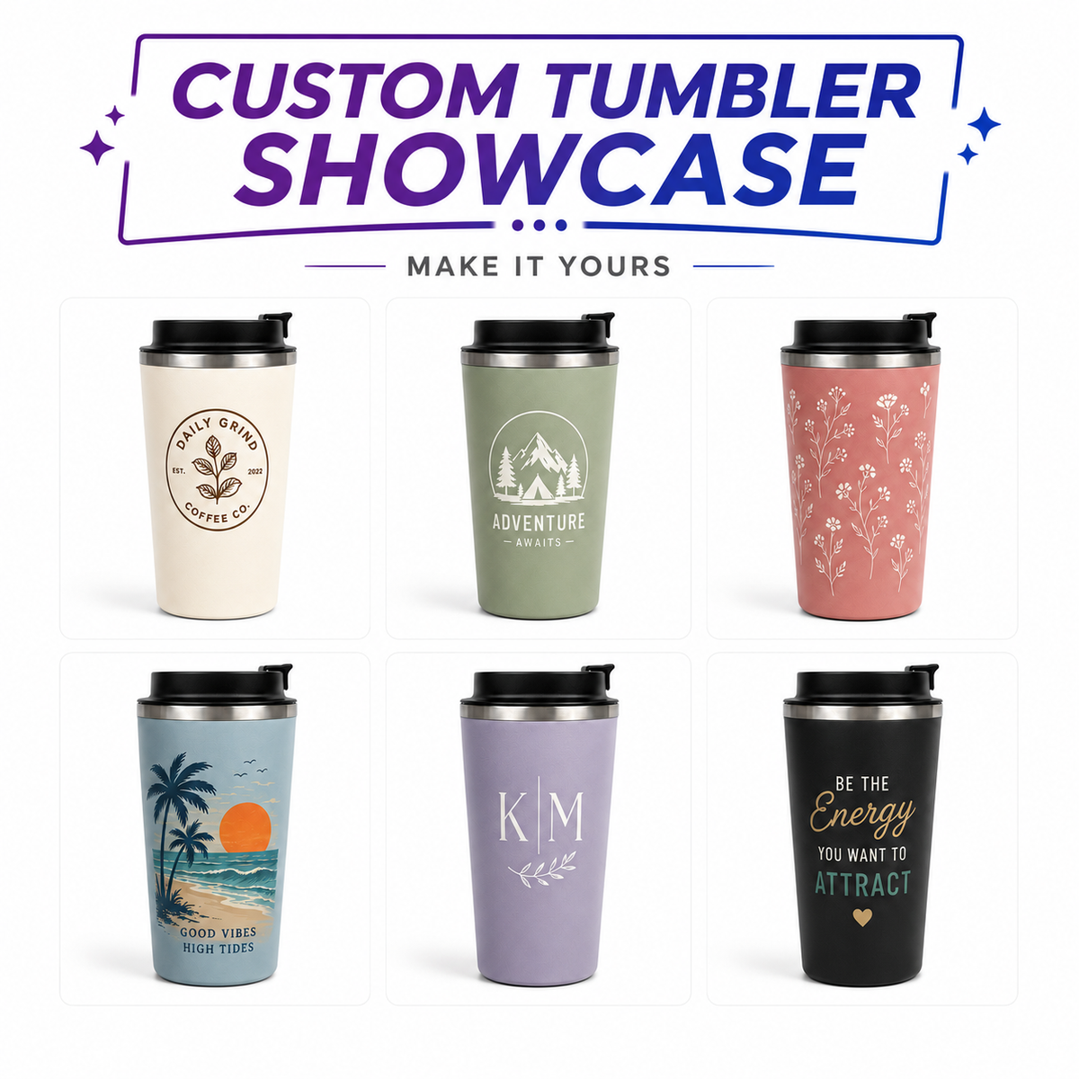500ml Portable Stainless Steel Custom Logo Coffee Tumbler