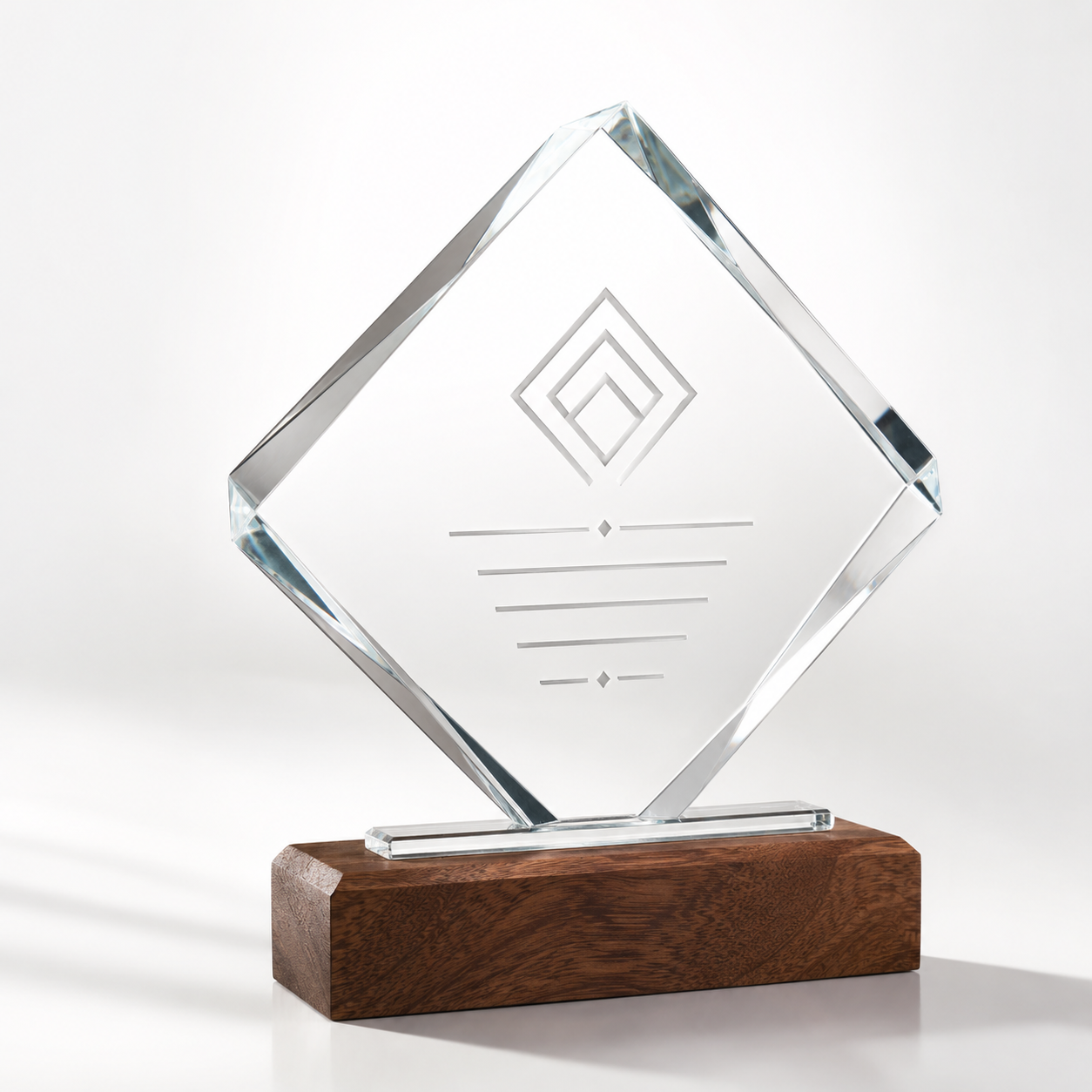 Custom Square Crystal Trophy