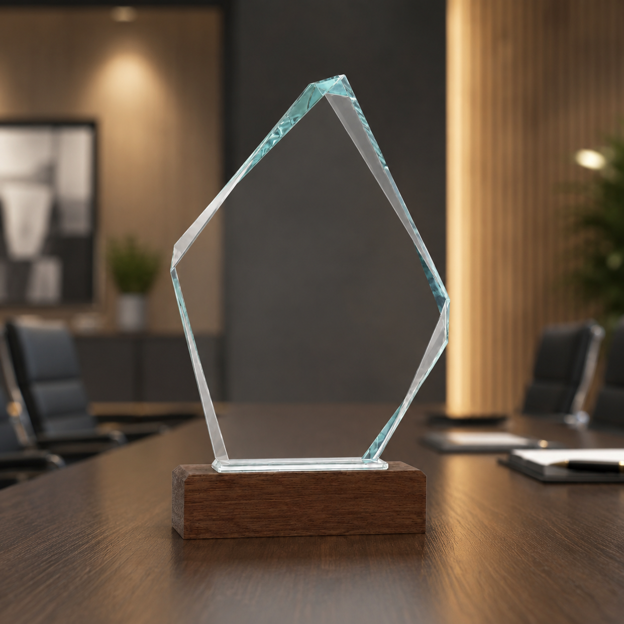Custom Rhombus Crystal Trophy