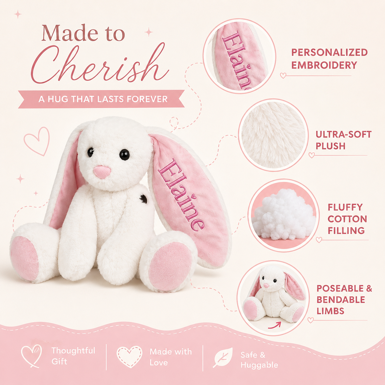 Custom Plush Bunny