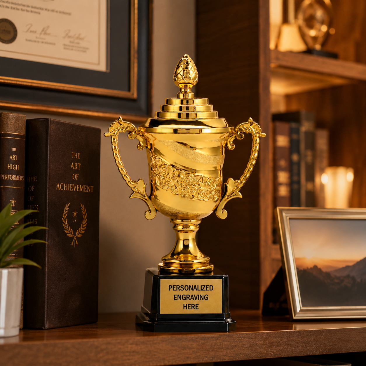 Custom Rose Trophy