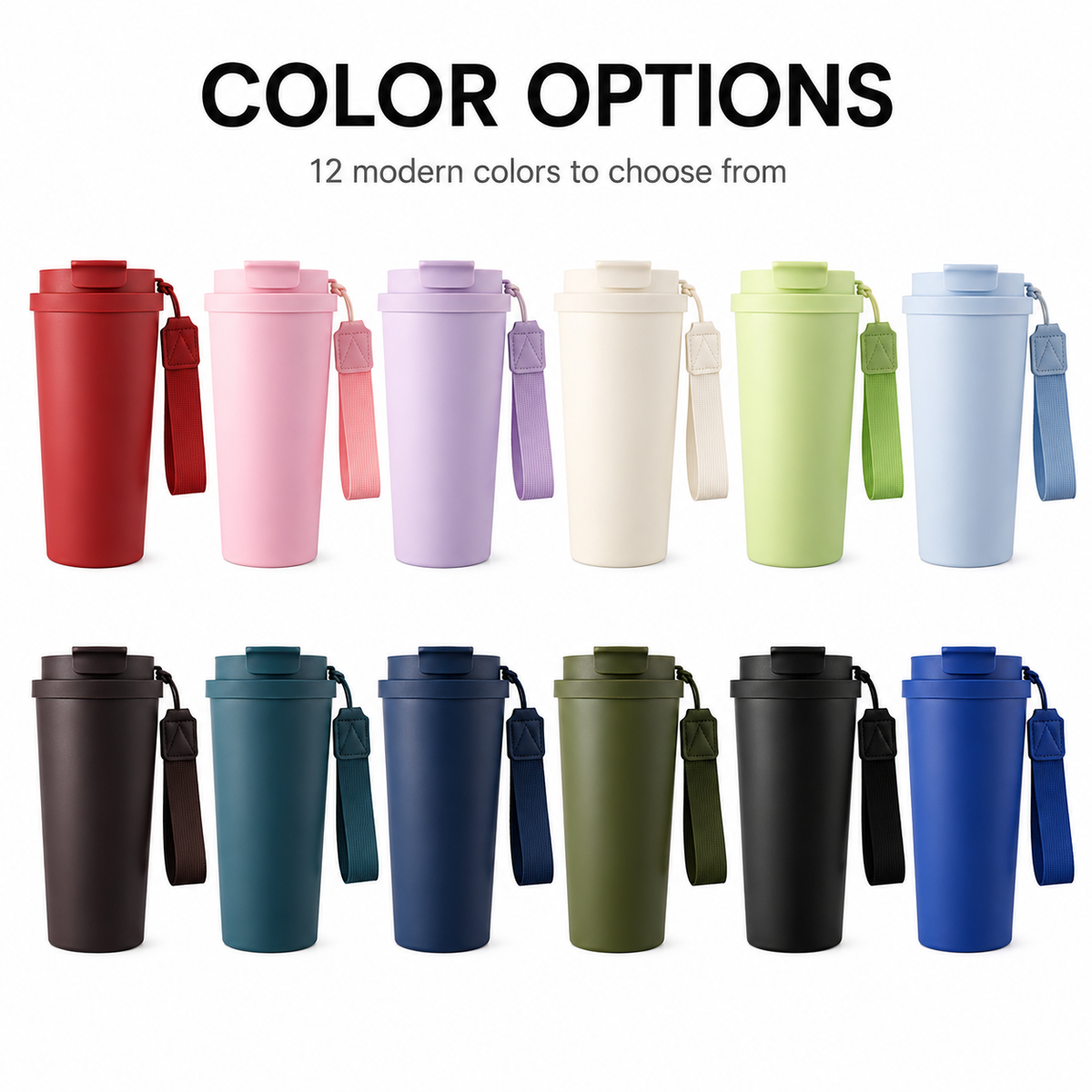 Custom 20oz Dual-Drink Insulated Tumbler With Lanyard