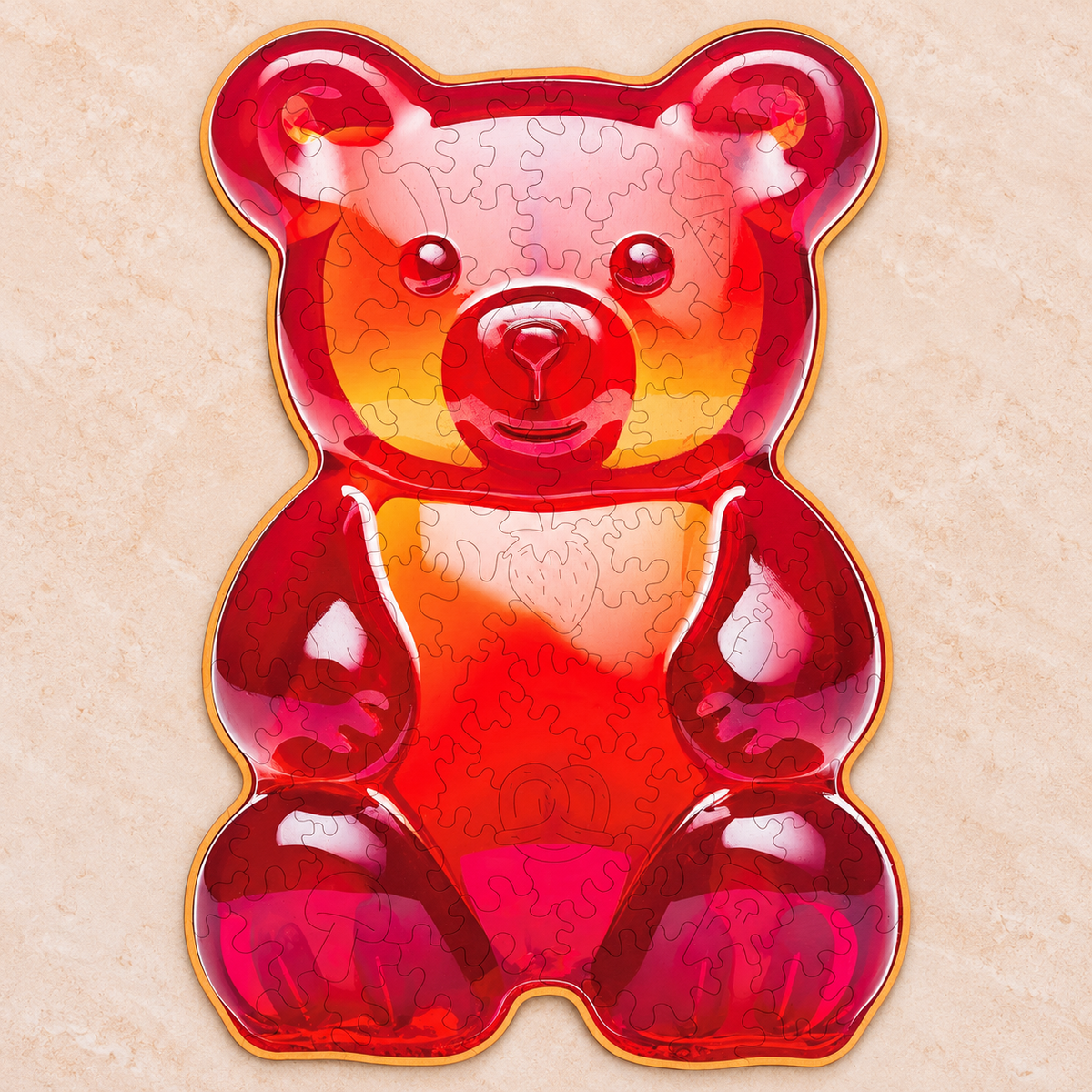 Sweet Candy Bear Wooden Jigsaw Puzzle