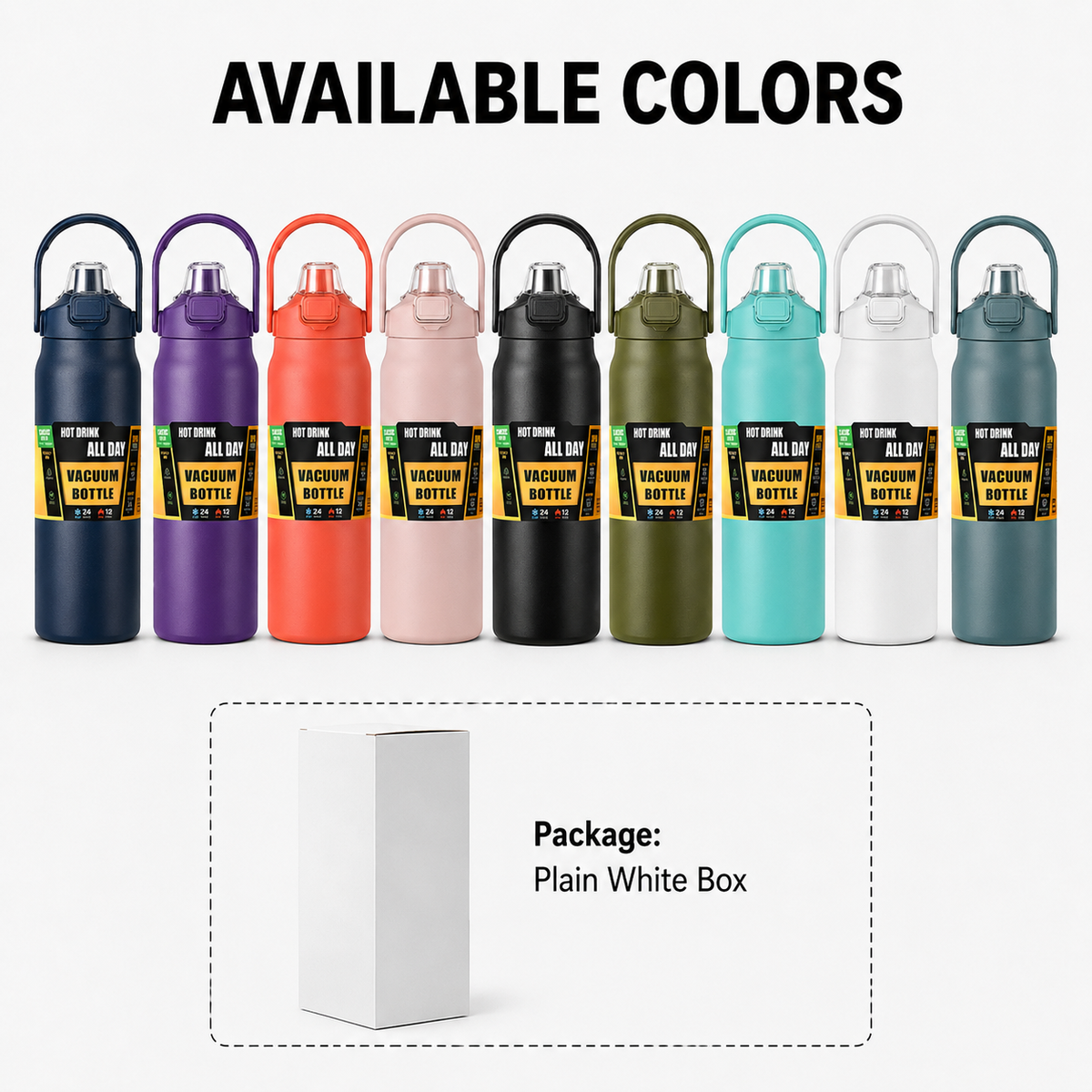 Custom 1500ml Stainless Steel Bottle With Dual Lid