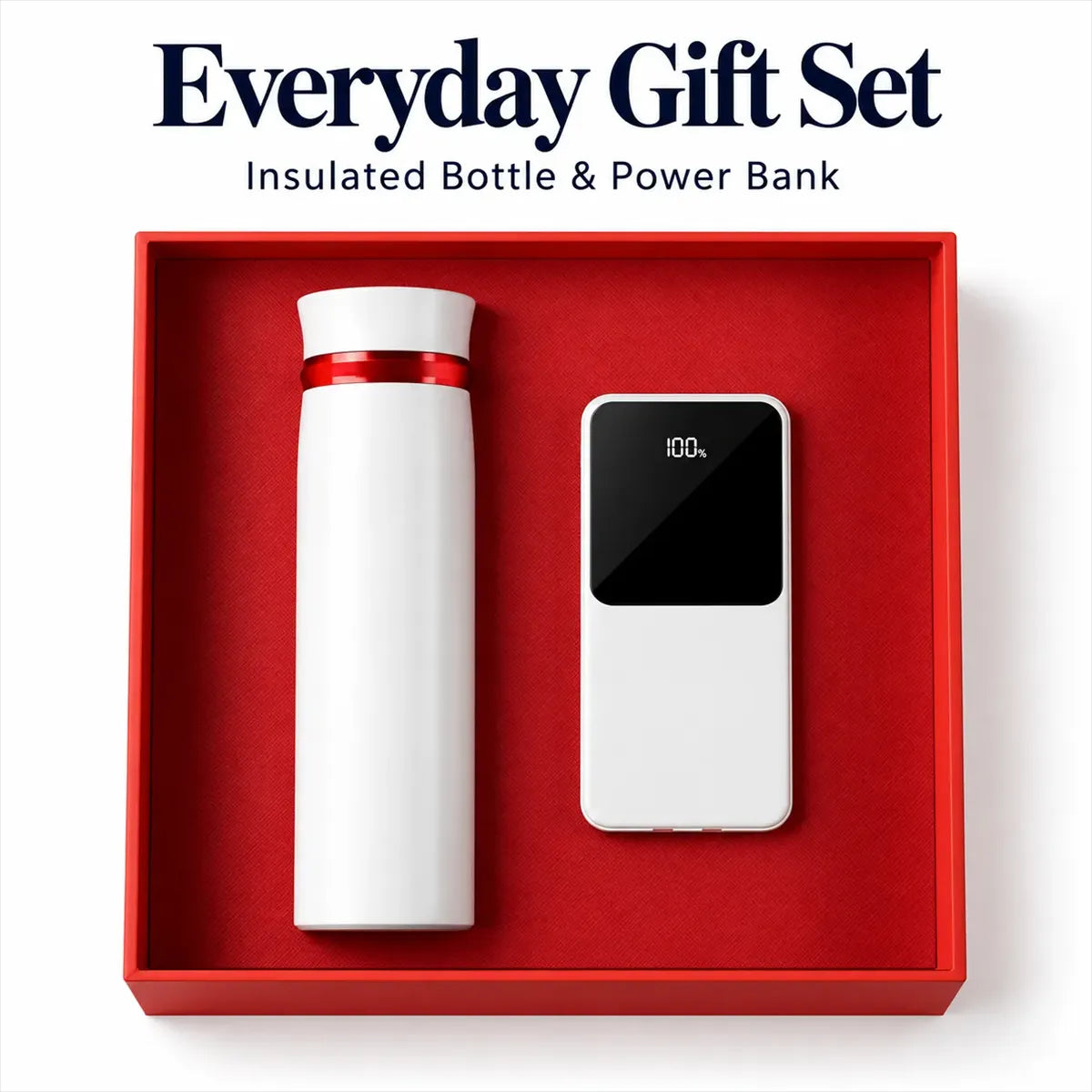 Branded Neck Massager & Power Bank Gift Set