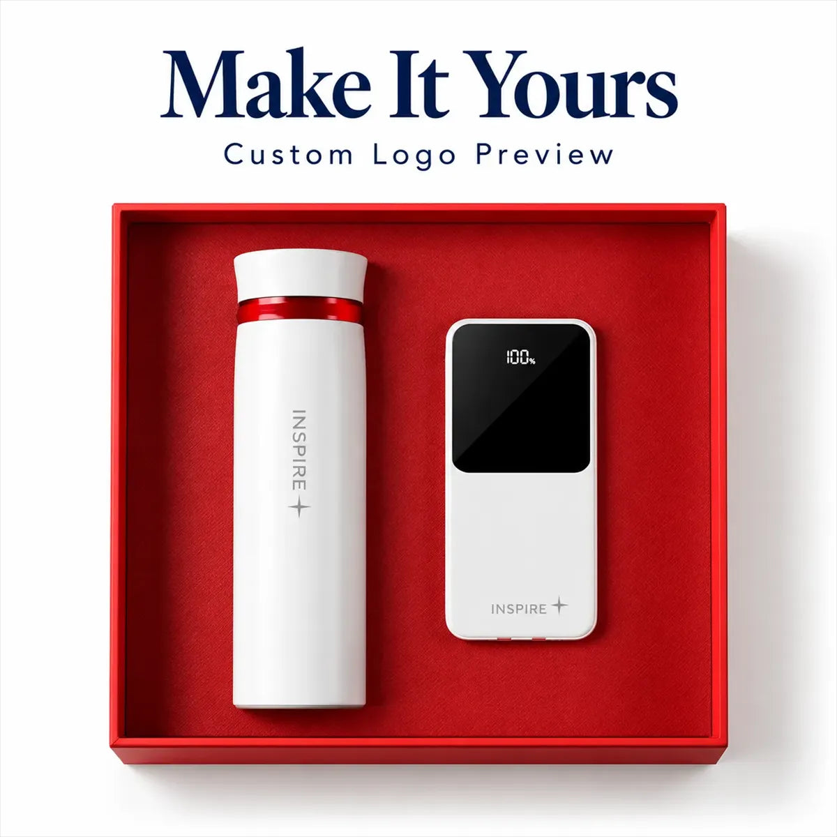 Branded Neck Massager & Power Bank Gift Set