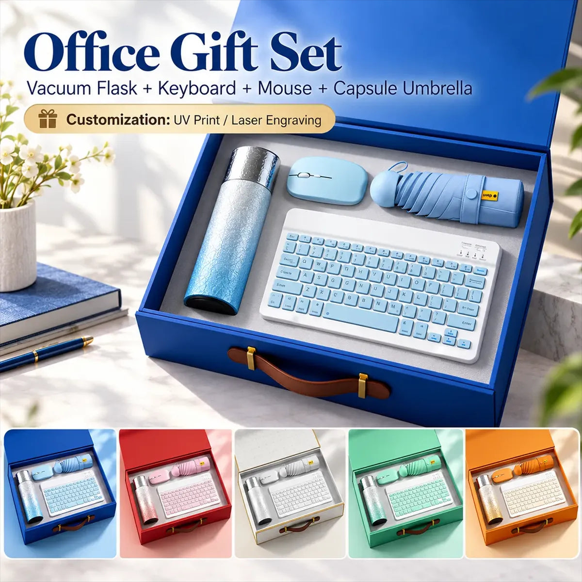 Corporate Gift Kit with Tumbler & Tech Accessories
