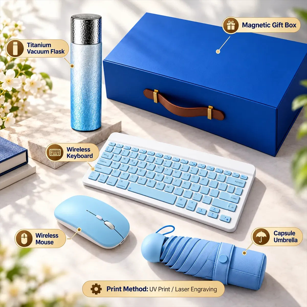 Corporate Gift Kit with Tumbler & Tech Accessories