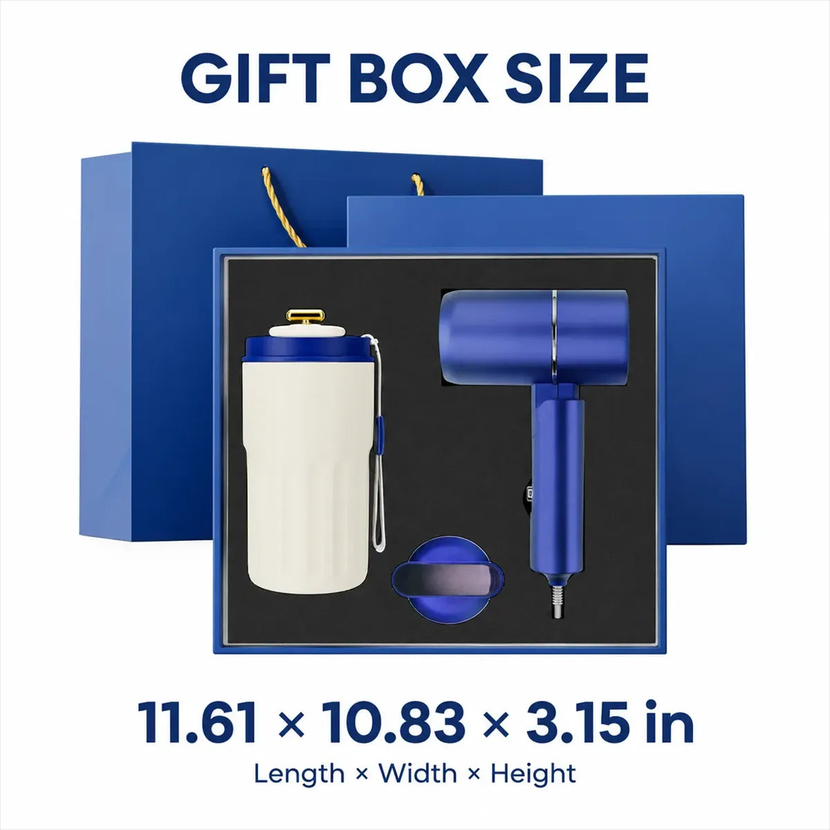 Custom Tumbler and Hair Dryer Gift Set