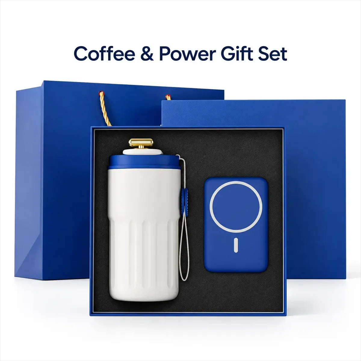 Digital Tumbler + Magnetic Power Bank Gift Set