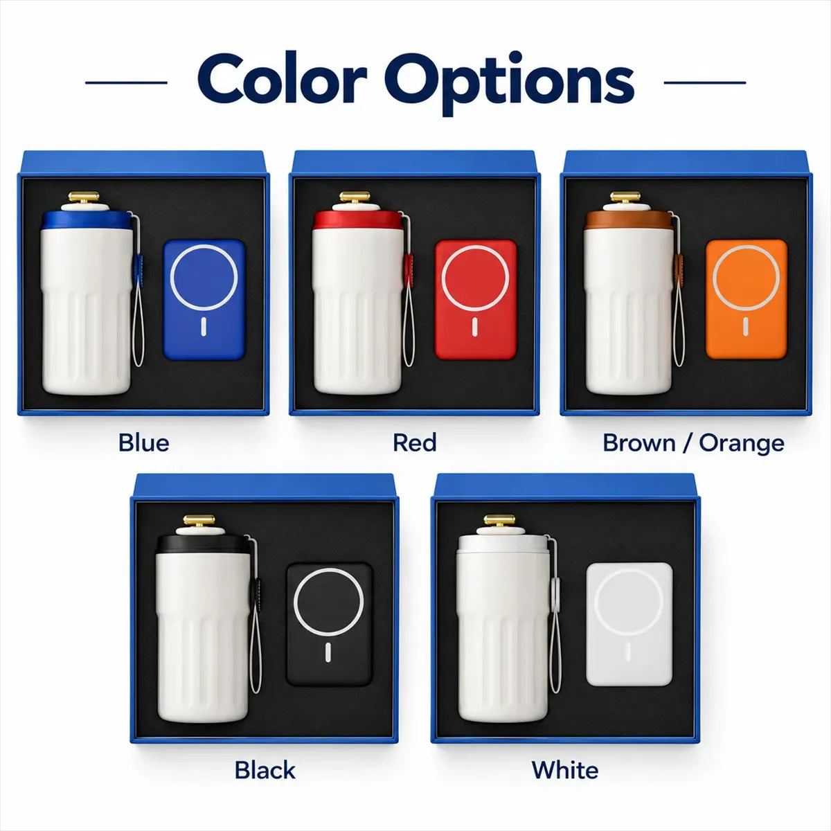 Digital Tumbler + Magnetic Power Bank Gift Set