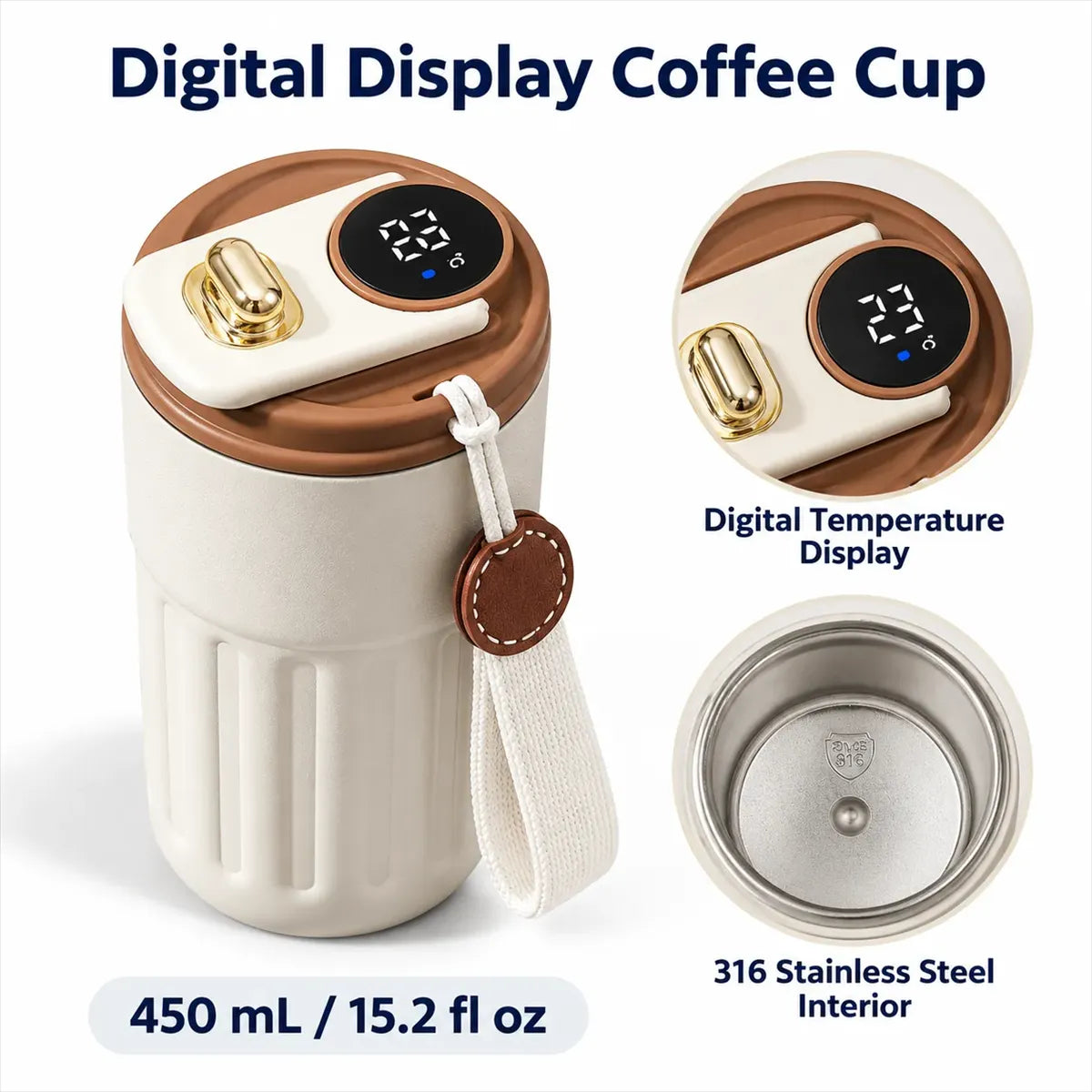Digital Tumbler + Magnetic Power Bank Gift Set