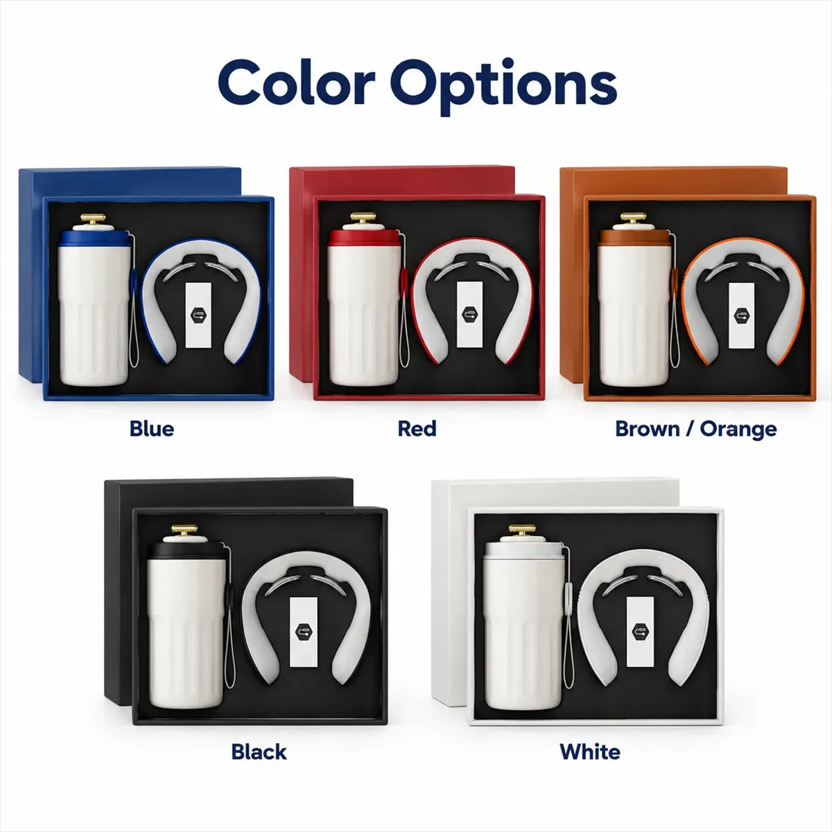 Digital Tumbler + Neck Massager Gift Set