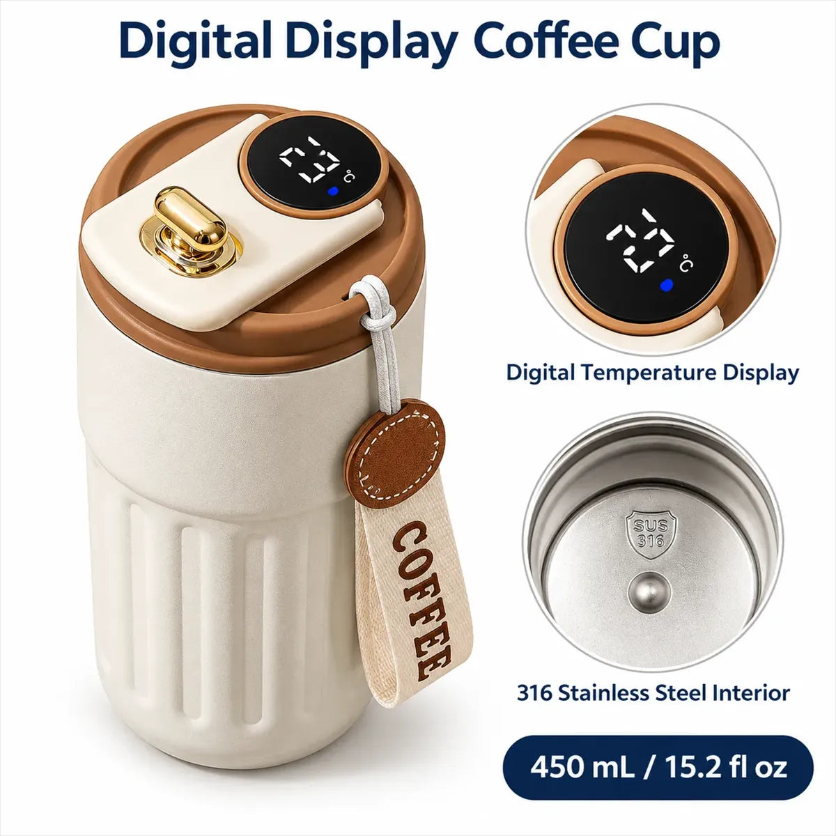 Digital Tumbler + Neck Massager Gift Set