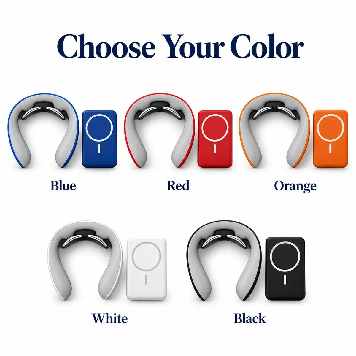 Neck Massager + Magnetic Power Bank Gift Set
