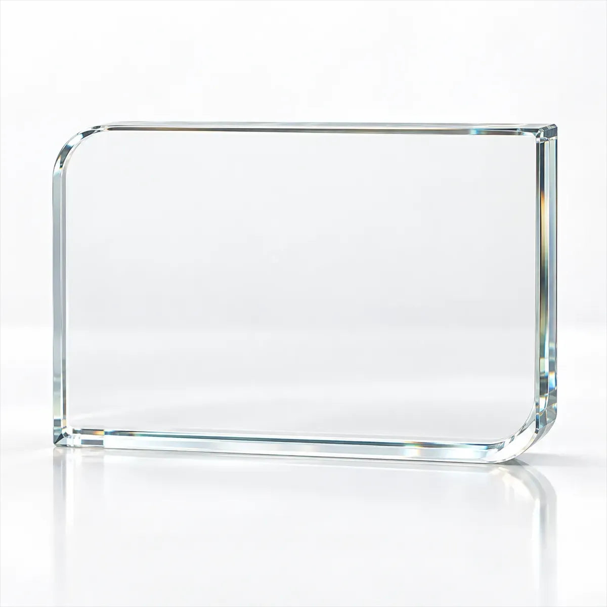 Rounded Rectangle Crystal Plaque