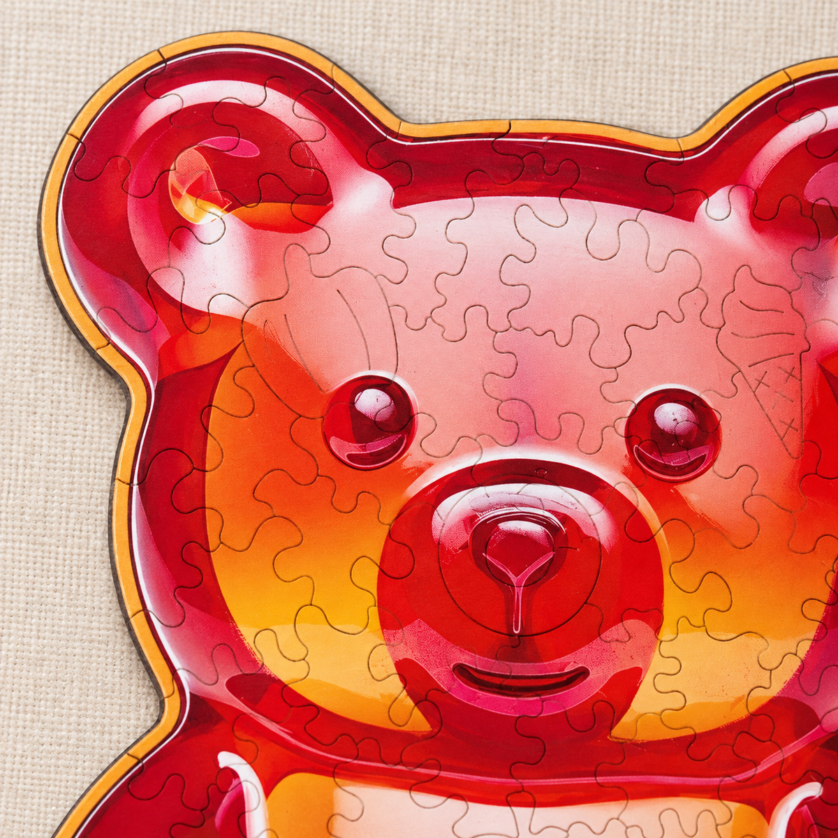 Sweet Candy Bear Wooden Jigsaw Puzzle