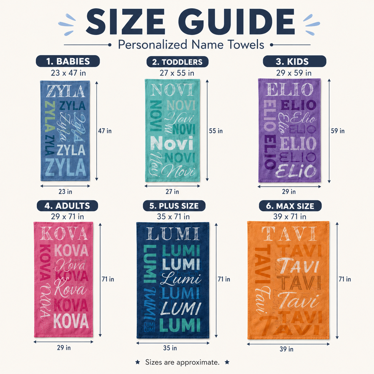Custom Name Beach Towel