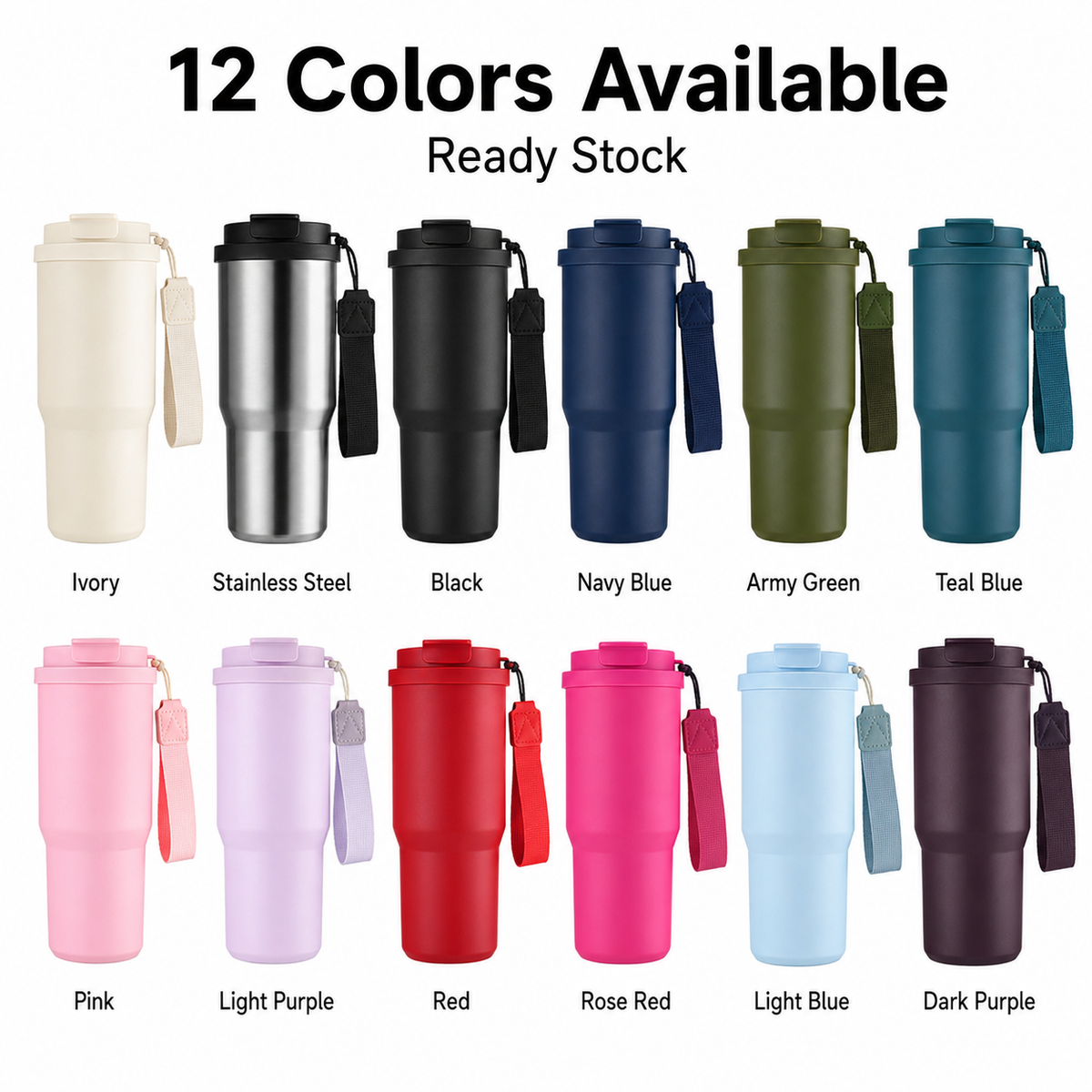 Custom 25oz Auto Coffee Tumbler With Lanyard