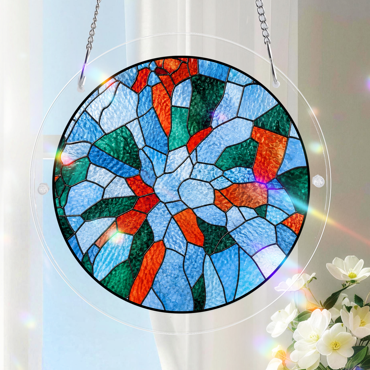 Custom Photo Portrait Parents Family-Acrylic Puzzle Suncatcher - Giftula