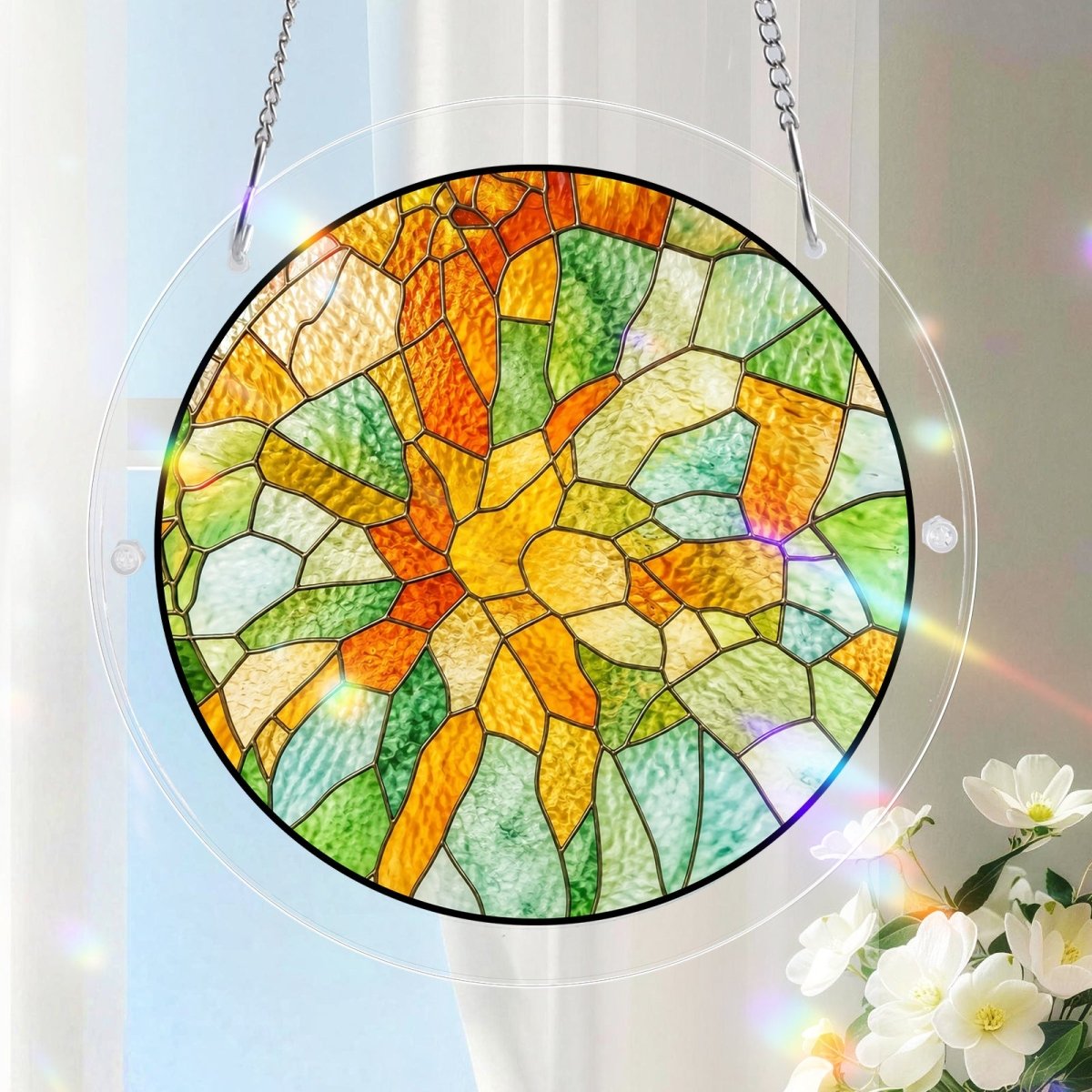 Custom Photo Portrait Parents Family-Acrylic Puzzle Suncatcher - Giftula