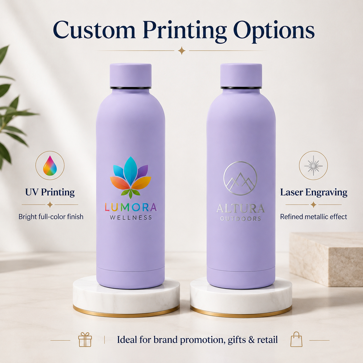 Custom 18Oz Stainless Steel Small Mouth Insulated Bottle