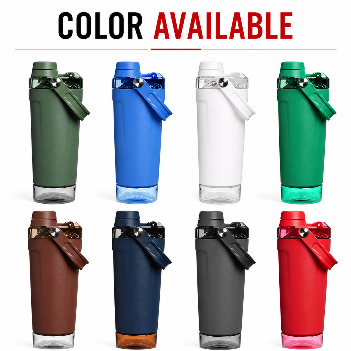 600ml Stainless Steel Fitness Shaker Bottle