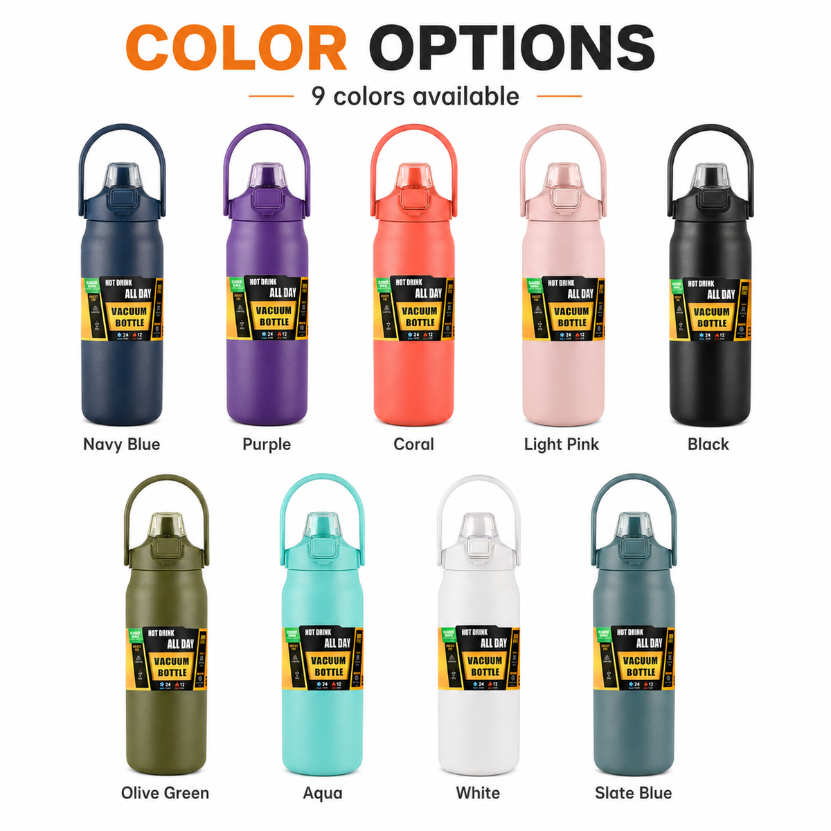 Custom 1500ml Stainless Steel Bottle With Dual Lid