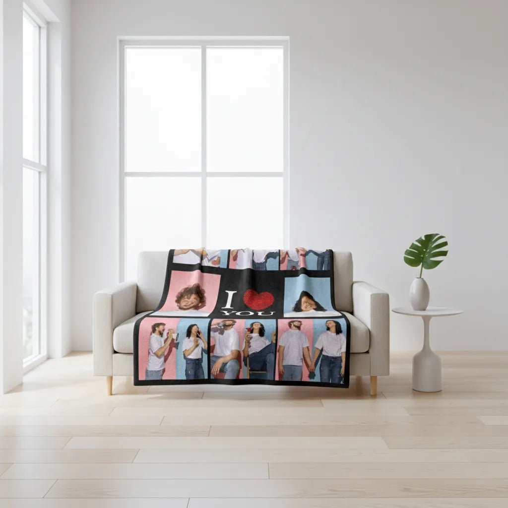 Personalized Blanket with Photos - Giftula