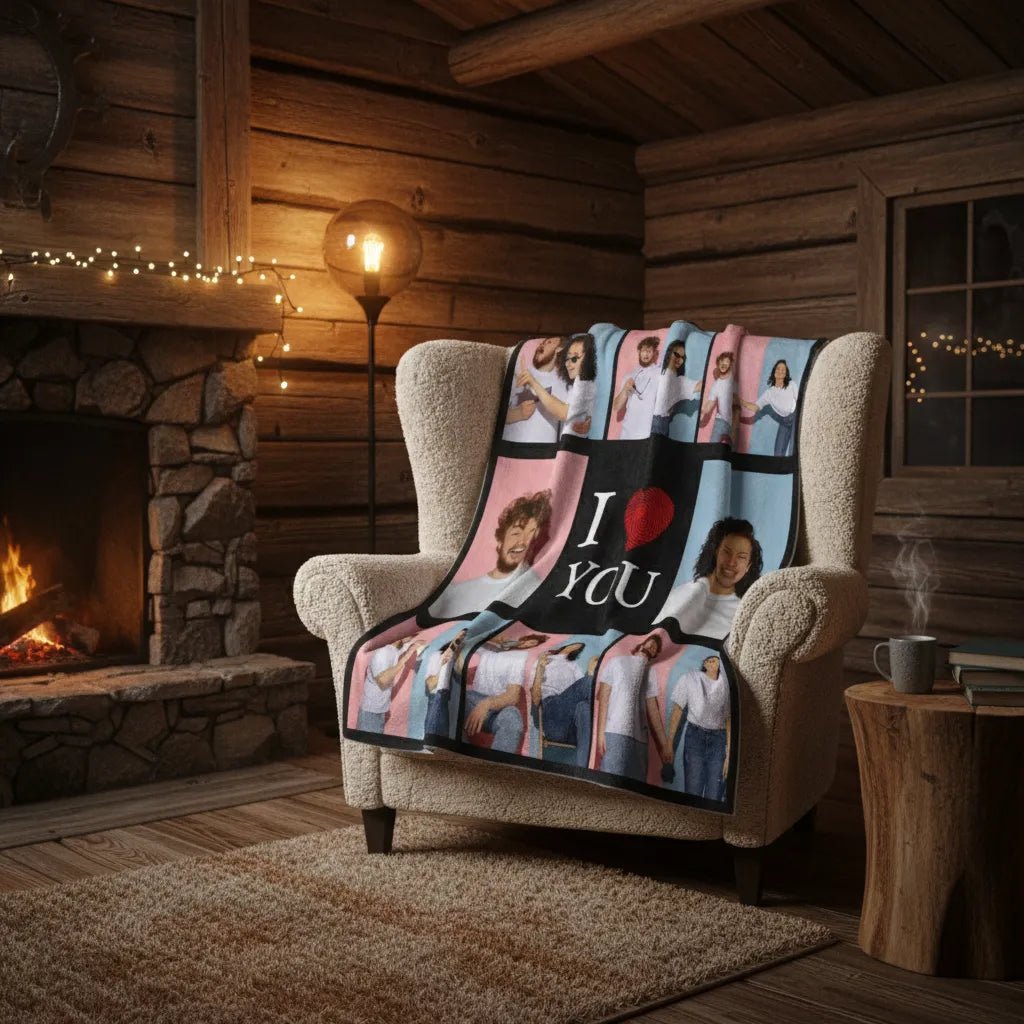 Personalized Blanket with Photos - Giftula