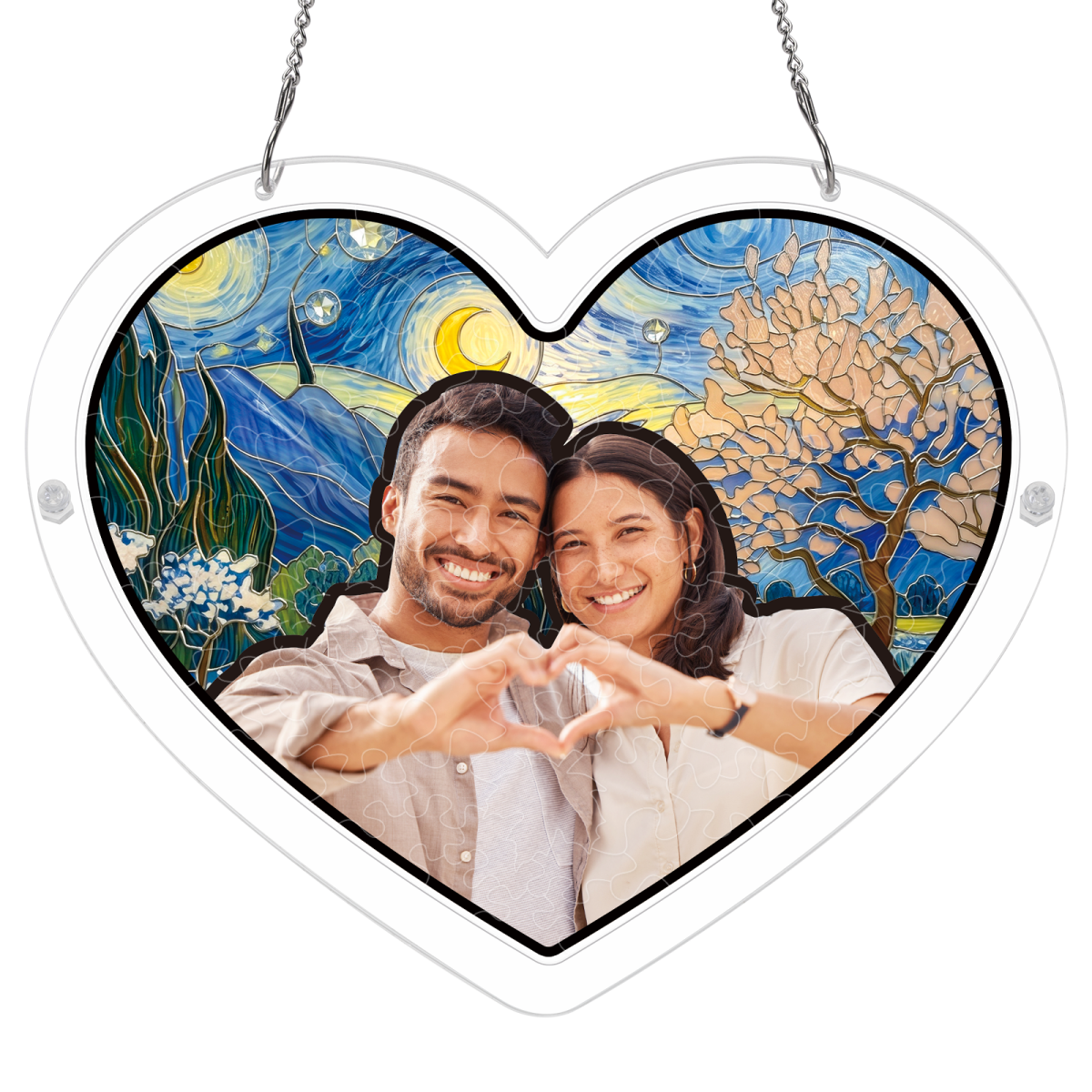 Personalized Heart Suncatcher - Giftula