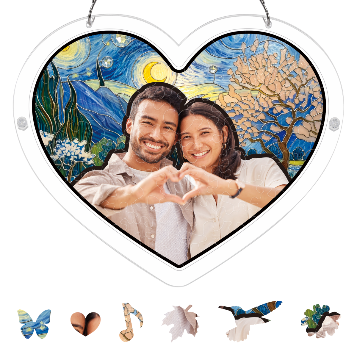 Personalized Heart Suncatcher - Giftula