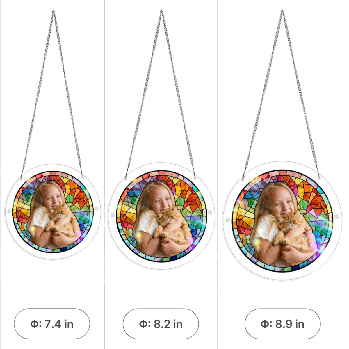 Personalized Round Suncatcher - Giftula