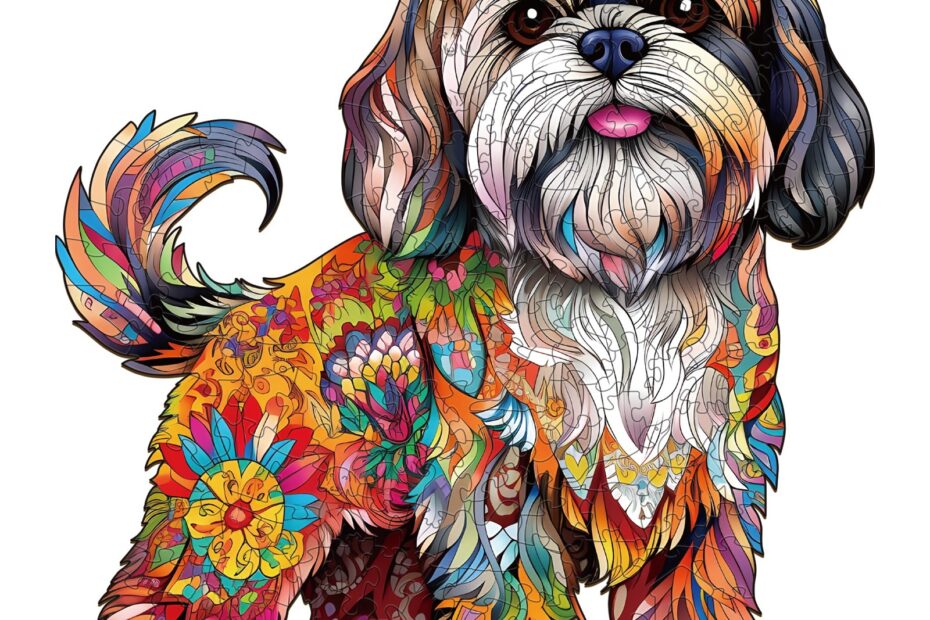 Puinen palapeli-kaunis shih tzu-palapeli 66d0ac190c05e