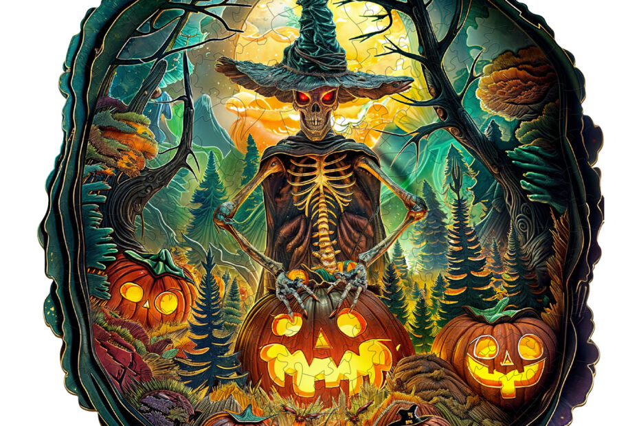 Puinen palapeli-Halloween-luuranko 66d2afae40c4b