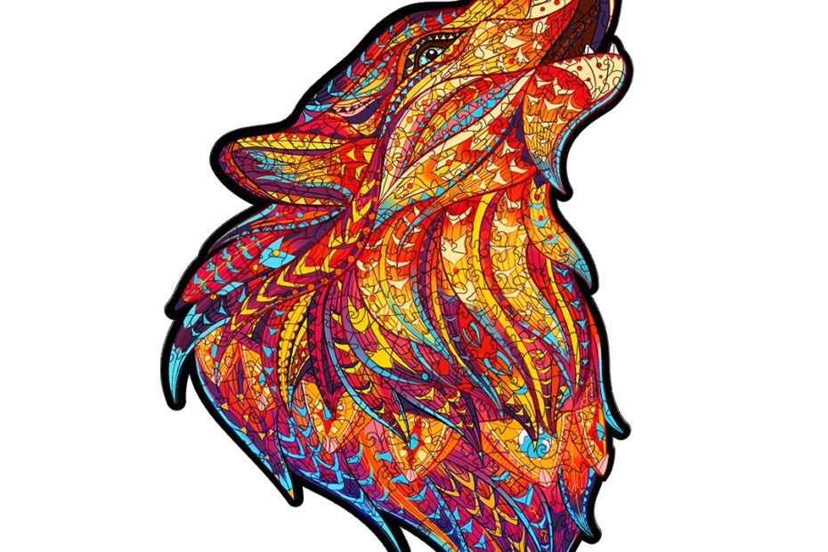 Puinen palapeli – HOWLING WOLF-RED (HOWLING WOLF-RED) 66d0e9e21885c