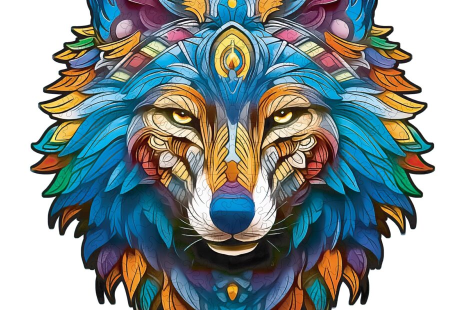 Puinen palapeli-Majestic Wolf-palapeli 66d0f41cd0343