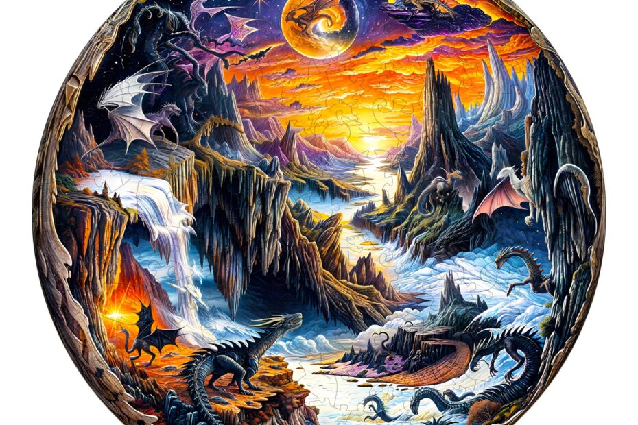 Puinen palapeli-3D-fantasiamaailma 66de1ad9a9b85