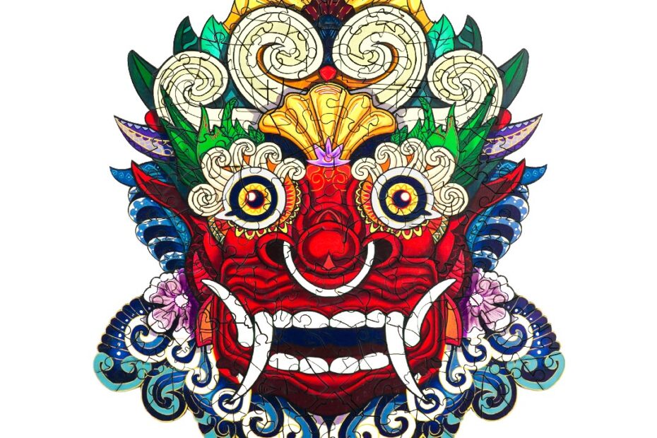 Puinen palapeli-ANCIENT MASK (naamio) 66ded448e5a12