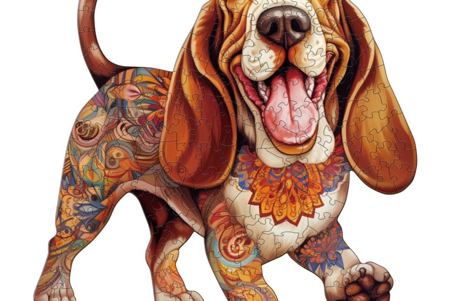 Puinen palapeli – basset hound 2 66df83b63668f