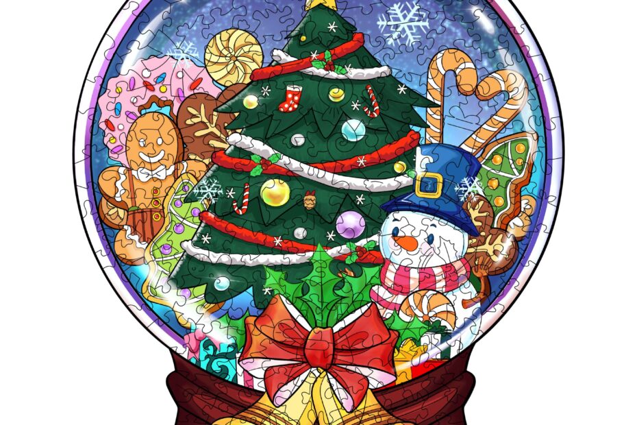 Puinen palapeli-CHRISTMAS CRYSTAL BALL (kristallipallo) 66d98d95cd1c9