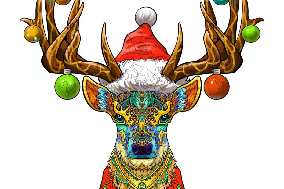 Puinen palapeli-CHRISTMAS ELK – Joulupalapeli 66d39d4ea079d